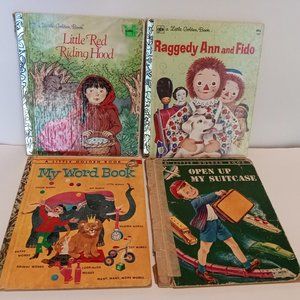 Four Classic Golden Books from four different decades